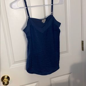 navy flowy tank